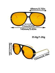 1pc Men's Retro Pilot Single-Bridge Sunglasses, High-Quality Versatile Glasses For Outdoor Driving, Beach, Party, Fashion Metal Frame Sunglasses, New International Fashion Week Design, Suitable For Daily Life, Beach Vacation And Outdoor Travel Accessories, Minimalist Design, Back To School Accessory, Fashionable And Portable, Flattering Face Shape, Ideal For Wedding, Beach, Party And Outdoor Activities, Beach Accessory, Halloween Beach Accessory