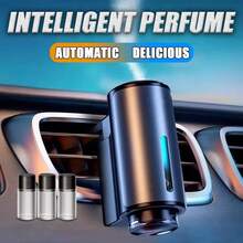 Smart Car Aromatherapy Diffuser Air Vent Clip, USB Rechargeable Car Essential Oil Diffuser, Ultra-Quiet Atomization Humidifier, Long-Lasting Fragrance, Adjustable Modes, LED Light, Includes 3/6 Bottles Of Essential Oils, Car SUV Truck Accessories Gift - Multicolor - View 4