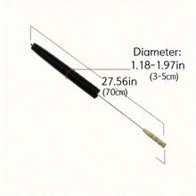 1 Piece Of Washer & Dryer Vent Cleaning Brush With A Long Flexible Rod And Spiral Bristles - Collect Dust, Remove Detergent Residue, Prevent Blockage, Maintain Equipment Efficiency, Washing Machine Cleaning Tool, Tidy Up The Lint Trap, Ergonomic Handle Design, Sturdy Handle Structure