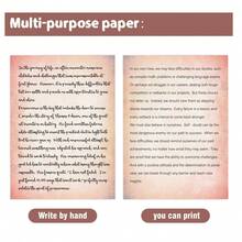 50 Sheets Of Vintage Design Paper, 10 Unique Aged Paper Patterns And Colors, Stationery Letter Paper, Antique Letterhead Paper, A4 Unperforated Paper, Loose Leaf Paper, Decorative Printing Paper, Ideal For Retro Invitations And Letters, Vintage Printing Paper, Vintage Writing Paper, DIY Scrapbooking Decoration Materials Stationery Paper - Multicolor - View 12