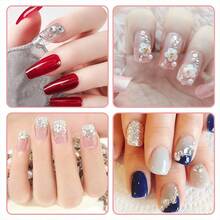 1 Set Rhinestone Picker Tool, Includes Rhinestones, Acrylic Tube Rhinestone Applicator, 3 Wax Heads Sold Separately, Double-Ended DIY Nail Art Tool (OPP Bag Packaging) - Multicolor - View 7