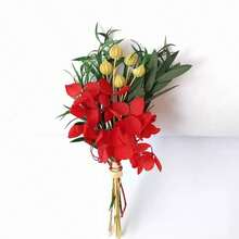 2/6/12 Piezas Ramo de flores secas mini, decoración navideña, caja de regalo para propuesta a dama de honor, centros de mesa para boda bohemia, pequeñas flores secas de pampa para decorar jarrones, flores secas diminutas para decorar tartas de cumpleaños