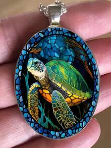 Alloy Glass Charm, Romantic And Fashionable Jewelry Accessories - Perfect For Beach Vacations, Mother's Day, Father's Day, Valentine's Day Gifts And Daily Wear - 星星 - 查看 3