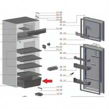 Gaveta Legumes Refrigerador Electrolux Re31/rde33/dc35a Orig