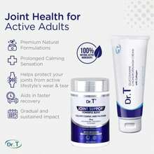 Dr T Joint Health Bundle: Glucosamine_Chondroitin MSM Cream With Collagen + Joint Support Supplement | Athlete-Grade Joint &Amp; Muscle Relief | Non-GMO, Gluten-Free, Made In USA - 白色的 - 查看 3