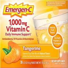 Emergen-C 1000mg Vitamin C Powder For Daily Immune Support Caffeine Free Vitamin C Supplements With Zinc And Manganese, B Vitamins And Electrolytes, Super Orange Flavor - 30 Count - Flavor NameE - 查看 1