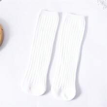 10 Pairs 2-12 Years Old Kids Rainbow Mid-Calf Socks, New Design Straight-Cut Solid Color Candy Socks For Boys And Girls