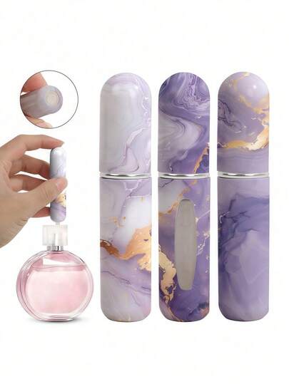 Marble 5ml Mini Portable Bottle Perfume Dew Subpackage Dual-Use Portable Easy To Bring Family And Friends Gifts High-Quality Choice Of Intimate Afternoon Tea+Daily Fragrance Supplement Application+Travel Office Carry+Exhibition Fragrance Supplement