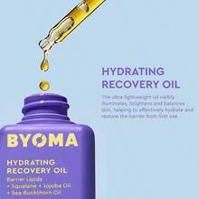 Hydrating Recovery Oil - Luxury Face Oil With Squalane, Jojoba Oil & Seabuckthorn Oil - Instant Radiant And Glowy Skin - Barrier Repair Facial Oil - 1.01 Fl. Oz