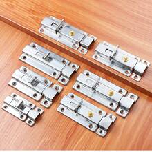 3-Inch Self-Locking Flip Latch: Stainless Steel Doorstrike Latch Lock, No Drilling Required, Push-Pull Sliding Bolt Door Latch, Vintage Door Lock, Safety Secure