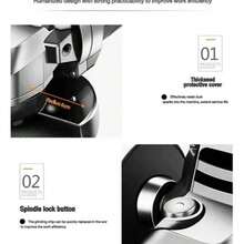 Esmeriladora Angular Pulidora Electrica 5in Con 2 Batería - Gris - Ver 6