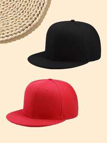 1pc Unisex Flat Brim Hip Hop Hat, Stylish Street Dance 3D Graphic, Multi-Color, Adjustable, Casual Outdoor Sports Beach, Polyester Patchwork Hard Top Baseball Cap, Suitable For Spring, Summer, Autumn, Winter