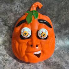 Halloween Horror Pumpkin Mask- - Orange - View 6