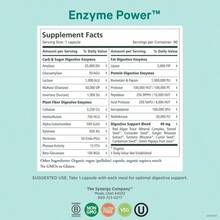 PURE SYNERGY Enzyme Power | Digestive Enzyme Supplement | Digestive Health Enzymes With Nattokinase, Bromelain, And Serrapeptase | For Digestive And Gut Health (90 Capsules) - 白色的 - 查看 2