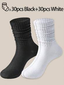 40双/30双/24双男女通用舒适运动袜，适合运动和训练，女士长袜，休闲和商务装，抗菌，柔软，黑白，防臭，吸湿排汗，柔软轻便，适合秋冬，20双/10双/8双/6双/4双/2双 - 彩色 - 查看 27