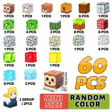 磁性积木，磁性玩具积木，磁性魔方拼图，感官STEM玩具，适合男孩女孩，生日礼物，户外旅行游戏，颜色随机（适合3岁及以上儿童） - 彩色 - 查看 15