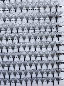 300pcs/Pack 3D/6D/10D/20D/30D/40D Delicate & Voluminous Pre-Made Lash Clusters, Imported Material, Fluffy & Soft, Pre-Made Lash Extension, Various Sizes 8mm-15mm, Lash Clusters, Individual Lashes, False Eyelashes - D - View 4