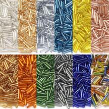 10g/Pack 6mm Long Glass Seed Beads, Elegant Fashion Bracelet, Phone Strap, Hair Accessory DIY Loose Beads - Tubular Rice Beads - View 8