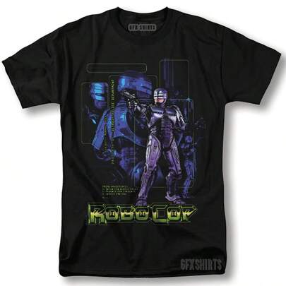 Robocop Shirt Movie Classic Retro Vintage Graphic Design Shirt Great Gift