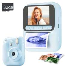 1080P Dual Lens Instant Print Camera - Unisex, 2.4" LCD, Built-In Photo Printer, 1300mAh Rechargeable Battery, 4 Rolls Of Colorful Printing Paper (Red/Blue/Orange/Green), Ideal Gift For Christmas, Birthday, Valentine's Day, Travelers, Events And Creative Photography Enthusiasts - ZSK-multicolor - View 20