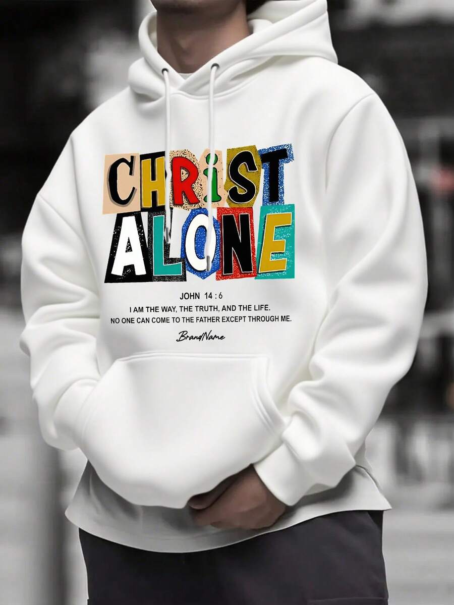 Men's Fall Clothing | Men's Hoodies | Men's Gifts | Men's Hoodies With Fun Graphics | 270g Thickened Fabric | Fleece Lining | Perfect For Autumn And Winter's Casual Street Style | Unisex Hoodies | Made In The USA | Domestic Shipping | Factory Direct - trắng - Xem 1