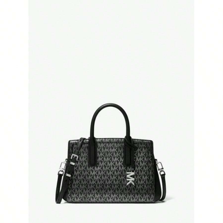 Michael Kors Laila  Metic Signature Logo Satchel |  | Women Crossbody - 黑色 - 查看 1