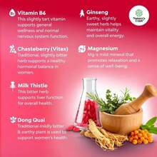 Hormone Balance For Women Gummies Of All Ages - PMS Support Supplement For Women To Regulate Menstrual Cycle &Amp; Hormonal Balance Menopause &Amp; Mood Swings With Vitamin B6 &Amp; Dong Quai - 60 Chews - Flavor NameA - 查看 3