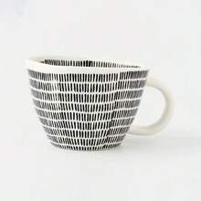 1 件时尚陶瓷杯，家庭主妇牛奶杯，家庭/办公室早餐杯，女士咖啡杯 - 彩色 - 查看 12