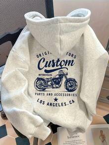 Women's Lightweight Loose Korean Style Hooded Sweatshirt Jacket, Soft Casual Pullover For Spring & Autumn (Machine Washable) - Minimalist Fashion, Outerwear, Design, Stylish Coat, Essential For Women