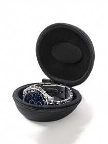 1pc Black Premium Durable Travel Watch Case - Compact And Scratch Resistant, Compatible With Most Watches - Providing Perfect Protection For Fashion Conscious Travelers Anytime, Anywhere (Excluding Watches) - Multicolor - View 2