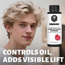 20g Adglamful Hair Volumizing Powder, 2-In-1 Oil Control & Volumizing, Natural Non-Whitening, Enhances Fullness, 24-Hour Long-Lasting Styling