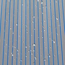 Rainaut Boat Flooring EVA Foam Decking Sheet Faux Teak Marine Mat Marine Carpet Cooler Tops Seating Non-Slip Self-Adhesive Flooring Material For Motorboat RV Yacht Kayak Swimming Pool 95" X 24" The Best Gift/Present For Family&Friends Happy Christmas - Light Grey With Blue Seam - View 6
