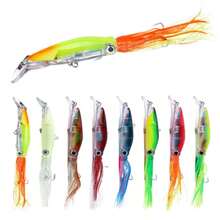 1 件优质章鱼小鱼鱼饵 - ABS 材质，适合淡水和咸水钓鱼 - 彩色 - 查看 4