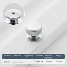 4pcs Cabinet Pull Handles - Brushed Aluminum Metal Handles - Painted Finish, Cabinet Metal Furniture Knobs, Durable Kitchen Cabinet Drawer Pulls, With Screws - Multicolor - View 8