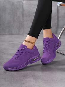 Nuevos zapatos de moda retro casuales, cómodos tenis con amortiguación de aire, zapatos deportivos minimalistas con suela gruesa y cojín de aire