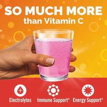 Emergen-C 1000mg Vitamin C Powder For Daily Immune Support Caffeine Free Vitamin C Supplements With Zinc And Manganese, B Vitamins And Electrolytes, Super Orange Flavor - 30 Count - Flavor NameC - 查看 3
