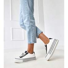 Giày thể thao đế xuồng màu ngọc lam Eriksen có miếng lót màu hồng - trắng - Xem 3