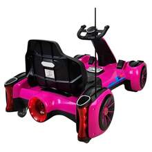 Remote Control Go Kart Electric Ride-On Toy With Light And Sound 12V - Pink - View 2