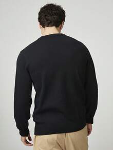 Ben Sherman Suéter Delantero Texturizado  Regular    Canalé - Negro - Ver 2
