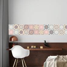 1pc PVC Material Peel And Stick TileTile For Kitchen Bathroom Living Room Backsplash, Stickers, Wall Decal, Vinyl Decal For Home Decorations, Spring Decoration Items Refresh Your Home, Festival Decoration Stickers Gifts Birthday Graduation Wall Decor Room Decor Wall Stickers Wall Sticker
