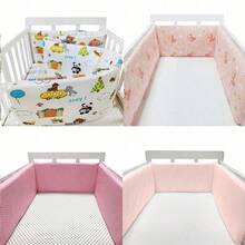 1pc 200*30cm Child Bed Bumper, Bed Safety Guard Rail Anti-Fall Unassembled Portable Travel Bed Rail, Nursery Decor, Children Bedding Accessory - Multicolor - View 1