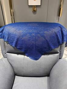 1pc 130cm*60cm Navy Blue Lace Trim, Decorative Fabric For Clothing, Lampshade, Tablecloth, Dress Hem