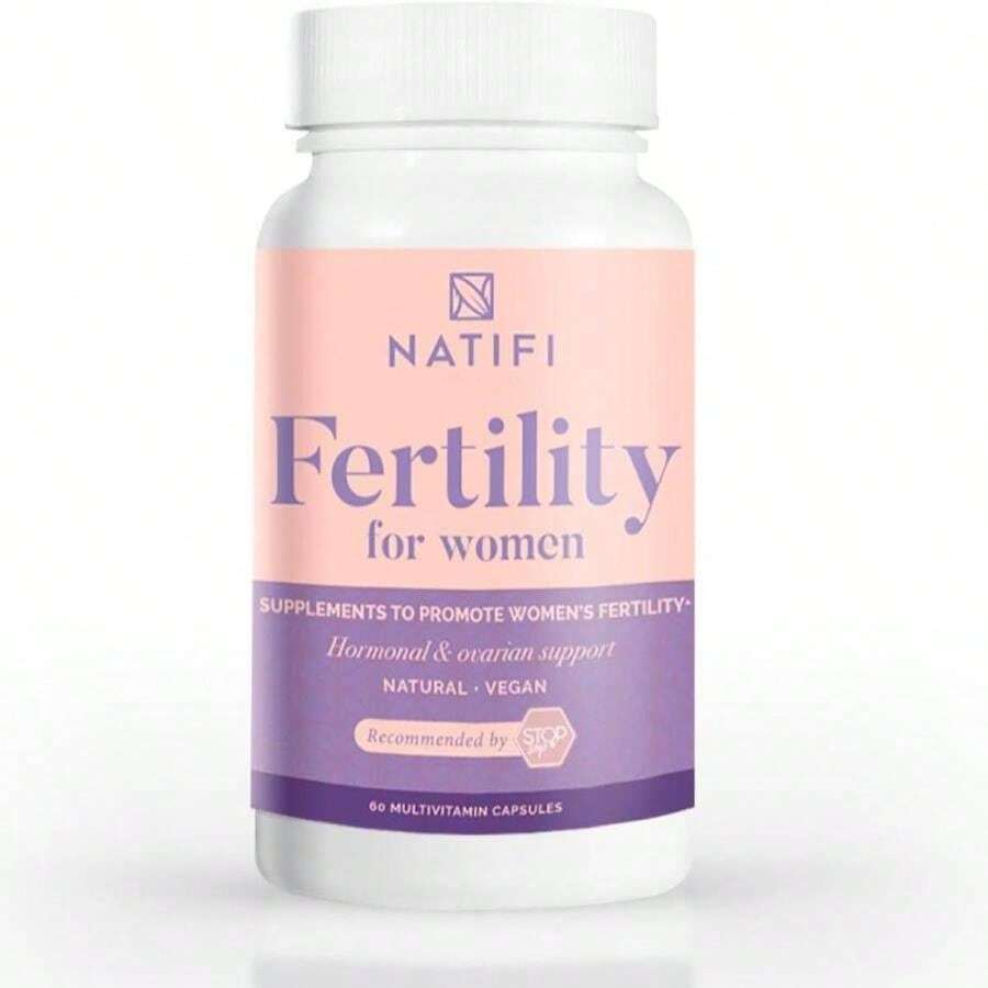 Natifi (2 Bottles Fertility Prenatal Vitamins Regulate Cycles Balance Hormones, Aid Ovulation Conception Multivitamin For Women 60 Caps Folic Acid, Myo Inositol, Vitex - Tên hương vịA - Xem 1