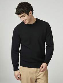 Ben Sherman Suéter Delantero Texturizado  Regular    Canalé - Negro - Ver 6