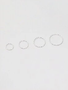 Silver No Clasp Hoop Earrings | Cartilage Small Hoop Earrings Set For Women Men Girls | Hypoallergenic 925 Sterling Silver Tragus Earrings Nose Lip Rings | Huggie Earrings Jewelry For Party Birthday Gift With Beautiful Gift Box | 4 Size Options(Diameter-6mm/8mm/10mm/12mm) | Not Suitable For Pierced Ears That Have Not Yet Healed