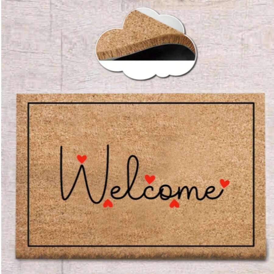 40x60 Cm Natural Coir Doormat With Heavy-Duty 100% PVC Backing – Non-Slip, Dirt-Trapping Brush Surface – 18–22 Mm Thick Durable Mat For Indoor & Outdoor Use MADE IN TURKEY