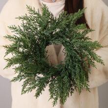 1 件/2 件人造柔软触感松枝雪松花环，仿松叶松枝草花环，触感柔软，棕色，绿色，批发，PP 材料，PE 材料，人造花，逼真植物，圣诞节，户外聚会，活动，节日，生日，婚礼派对装饰，花园入口，餐厅，客厅，卧室，花园装饰，家居装饰 - 多色-C - 查看 13