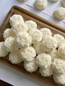 1 件牡丹香薰蜡烛（限量牡丹香），适合学生、节日礼物、返校宿舍装饰套装、婚礼、母亲节、情人节、圣诞节（天然蜡材料、手工花卉设计、持久香味） - 彩色 - 查看 2