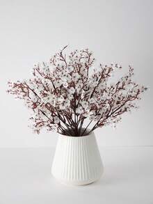 MEHELANY 4 bông hoa nhựa mini màu trắng, hoa baby's breath giả, số lượng lớn, thích hợp để trang trí nhà cửa, cắm hoa cưới, trang trí bàn bếp, tiệc tân gia, Giáng sinh, lễ kỷ niệm, trang trí bàn ăn, trang trí kệ sách, tiệc sinh nhật, phòng ngủ, phòng tắm, vòi sen, cổng cưới, vòng hoa, v.v. - trắng - Xem 5