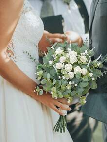 120 piezas Conjunto de tallos de eucalipto mixtos - 6 variedades únicas, hojas de dólar plateadas artificiales realistas para centros de mesa de boda y decoración del hogar, decoraciones navideñas